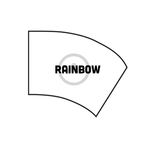 Rainbow Swing Flag - DIGITAL PRINT