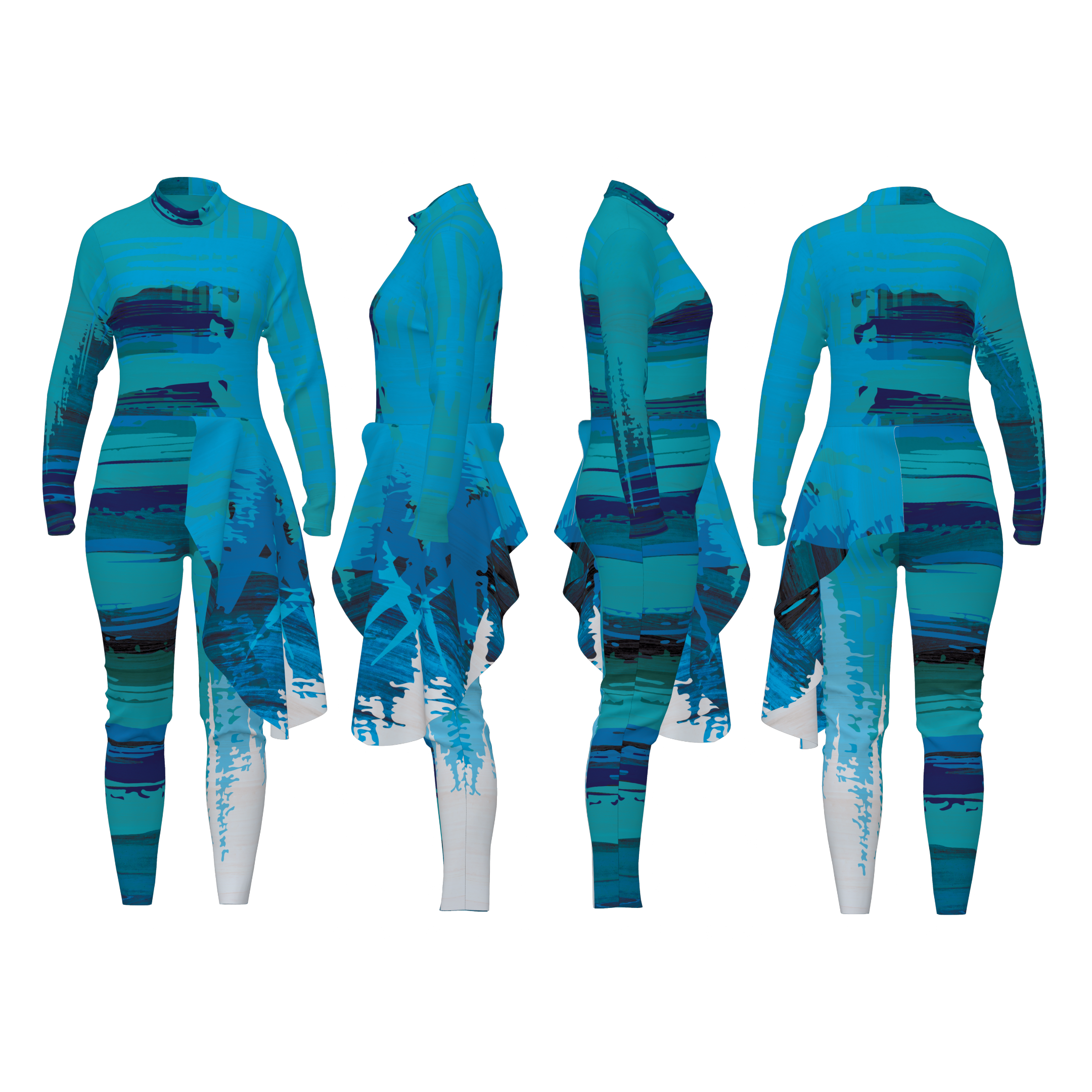 DIGITAL PRINT UNIFORM - The Girl In Red Unitard