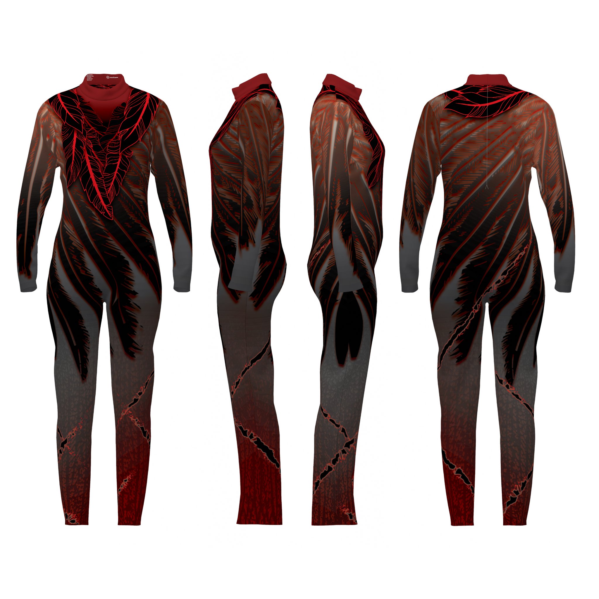 DIGITAL PRINT UNITARD - And Then The Ravens Came