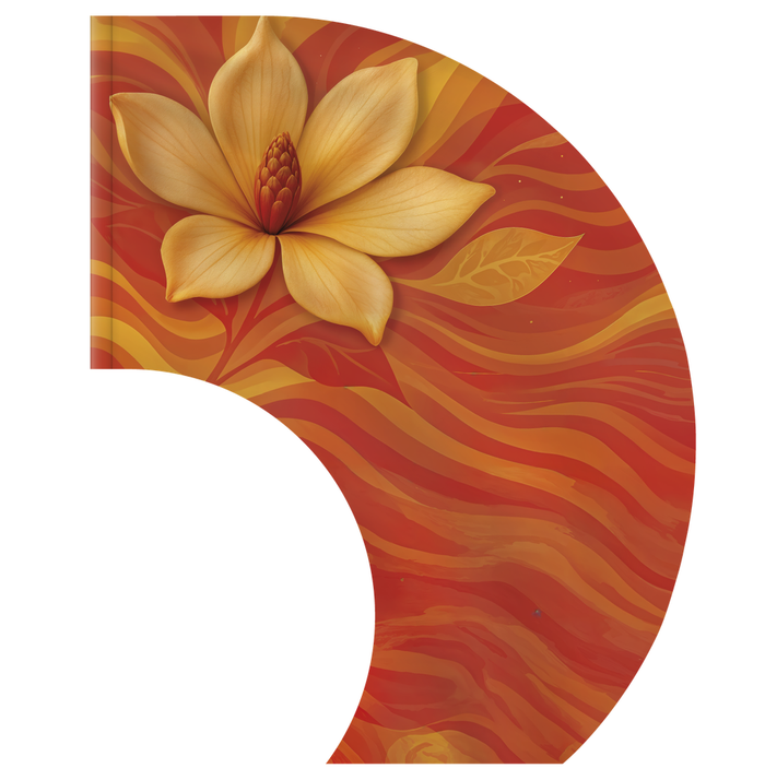 Autumn Floral Waves - C-SWING FLAG
