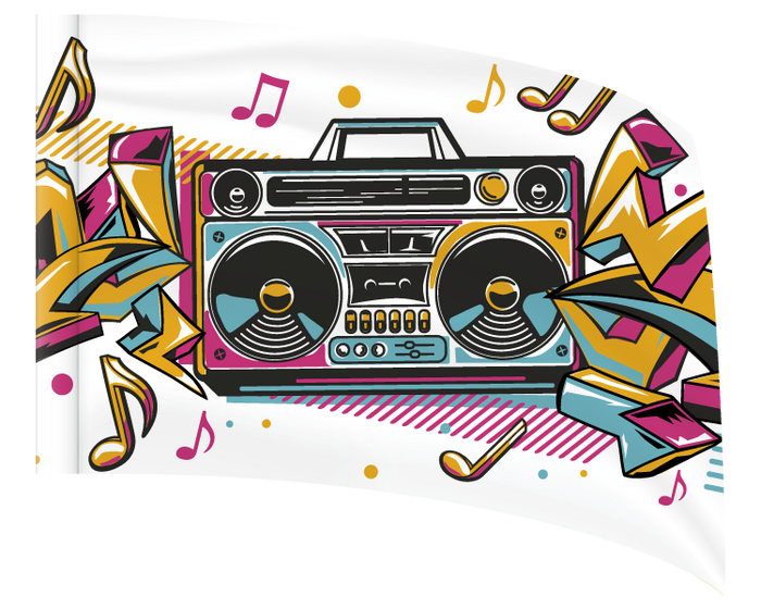 Boombox Jam - STANDARD FLAG