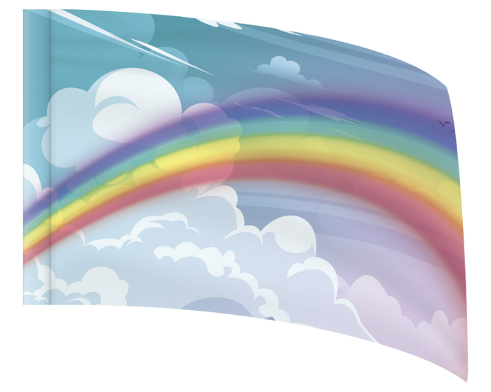 Vibrant Rainbow - STANDARD FLAG