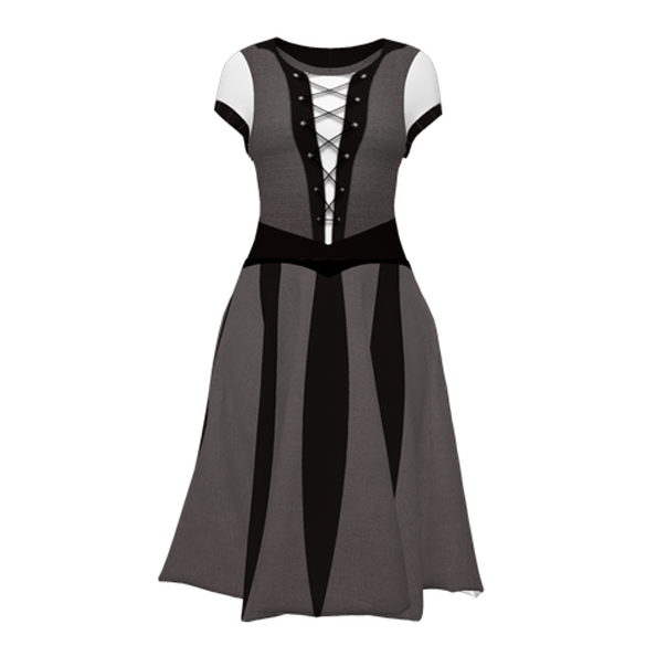 Laced Corset Dress - DIGITAL PRINT UNIFORM