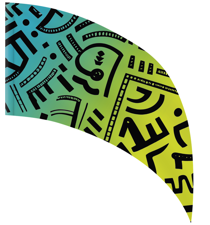 Geometric Pulse - ARC SWING FLAG