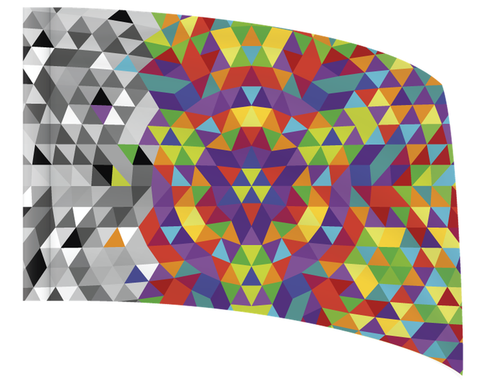 Vibrant Geometric Burst - STANDARD FLAG