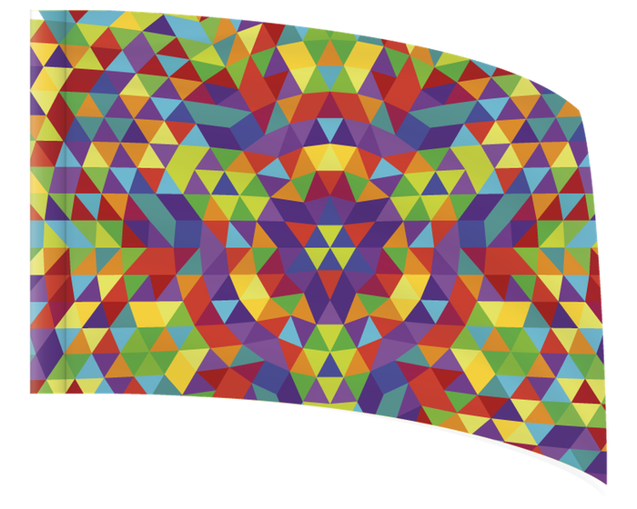 Vibrant Kaleidoscope - OVERSIZED STANDARD FLAG