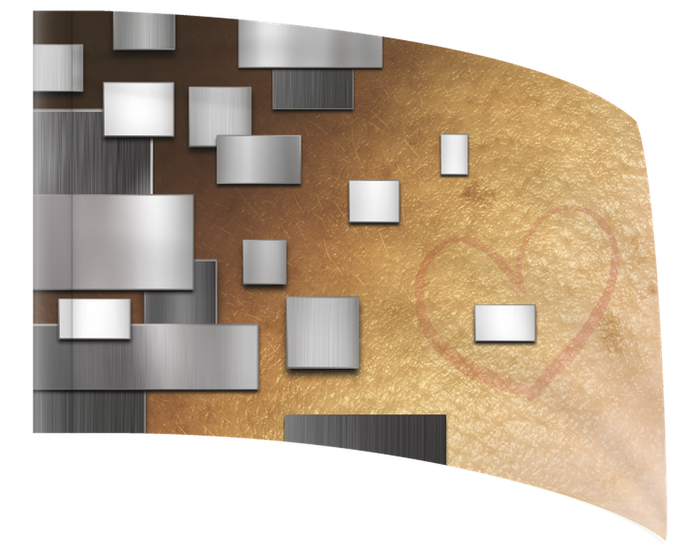 Industrial Grid Heart - STANDARD FLAG