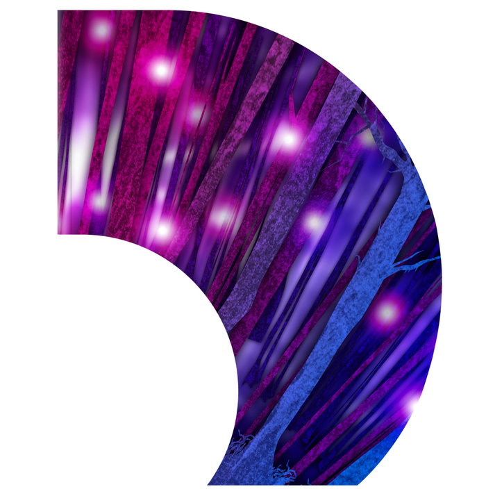 Vibrant Glow Forest - C-SWING FLAG