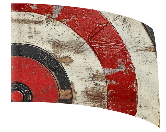 Distressed Bullseye - STANDARD FLAG