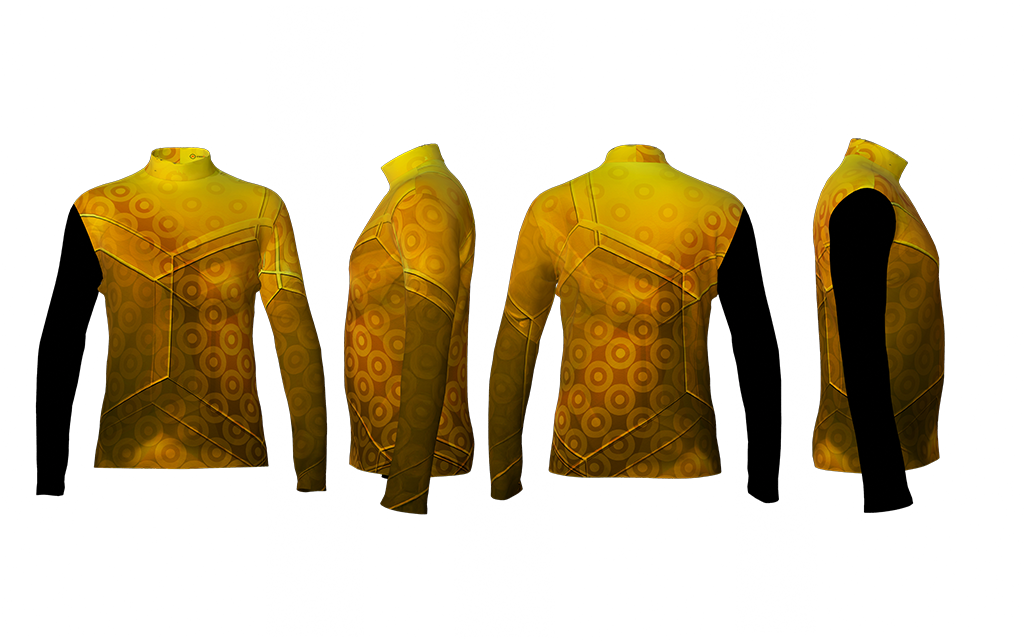 Golden Hex Panel - DIGITAL PRINT UNIFORM – Synced Up Designs