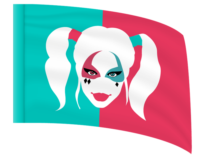 Jester Queen - STANDARD FLAG