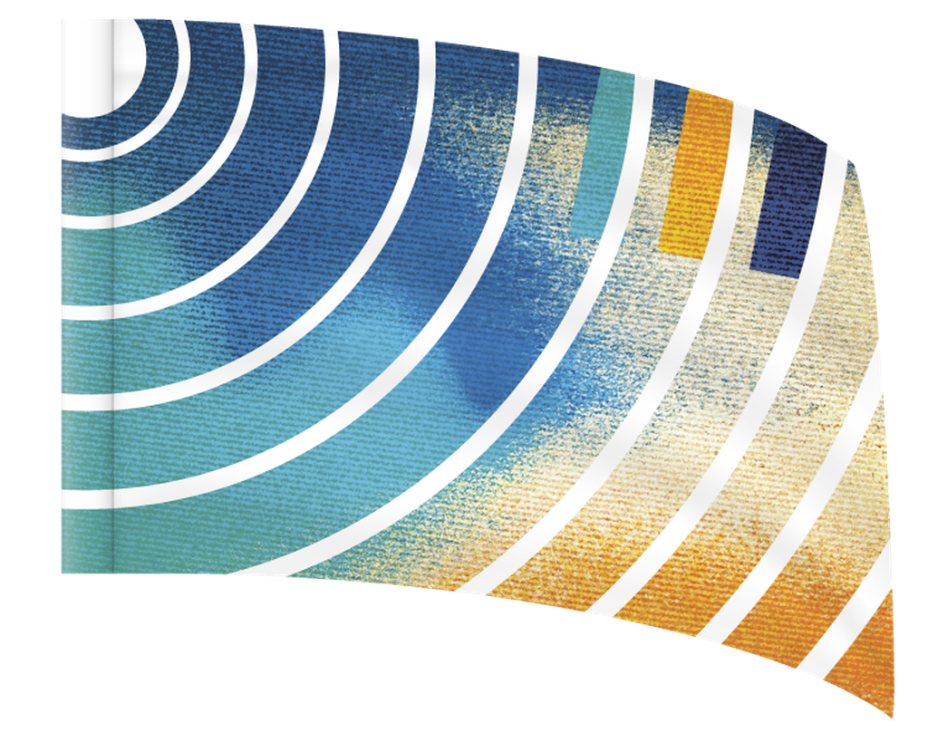 Textured Gradient Arcs - STANDARD FLAG