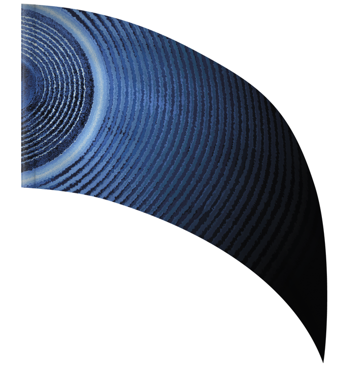 Oceanic Swirl - ARC SWING FLAG