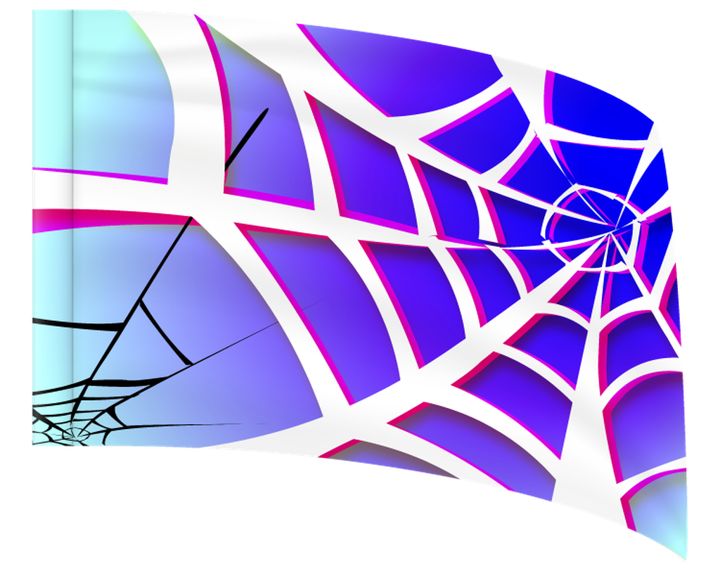 Geometric Web - STANDARD FLAG – Synced Up Designs