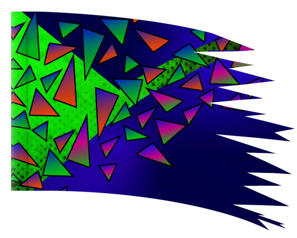 Neon Shard - DISTRESSED FLAG