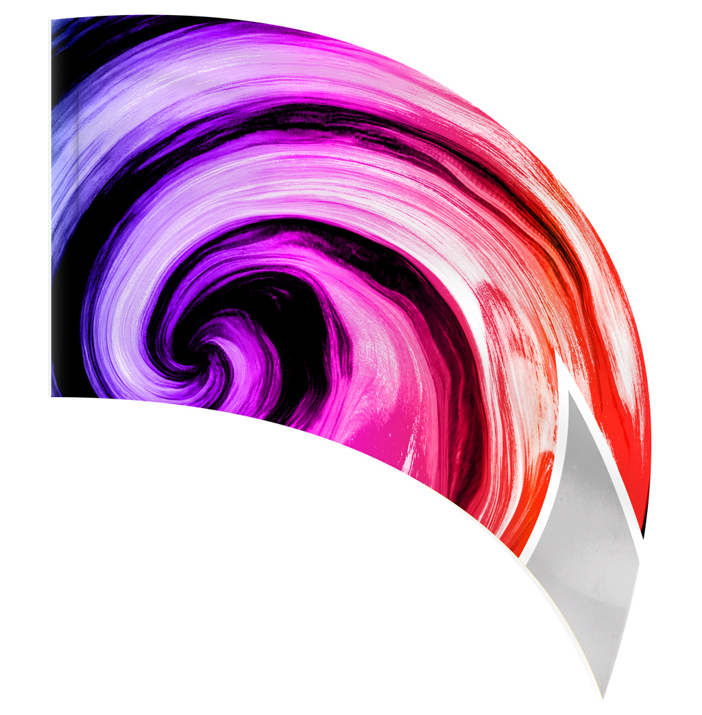 Chromatic Swirl - TEARDROP FLAG
