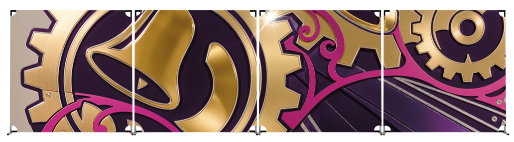 Ornate Gears and Bells - BACKDROP PROP GRAPHICS