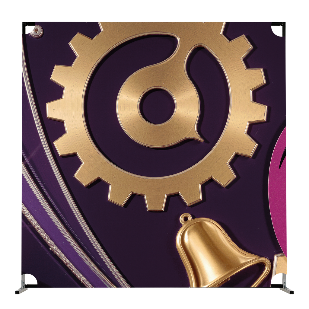 Ornate Gears and Bells - BACKDROP PROP GRAPHICS