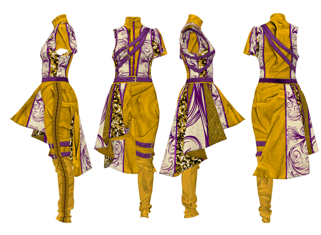 Regal Golden Bloom - DIGITAL PRINT UNIFORM