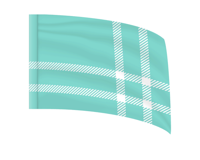 Blue Plaid - Standard Flag