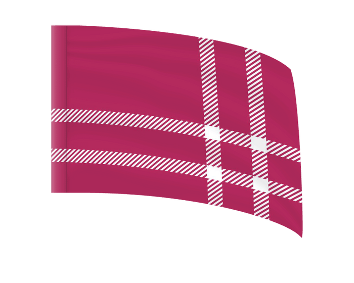 Pink Plaid - Standard Flag