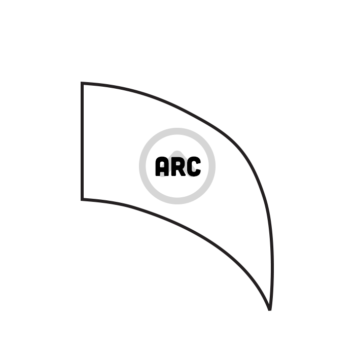 Arc Swing Flag - DIGITAL PRINT