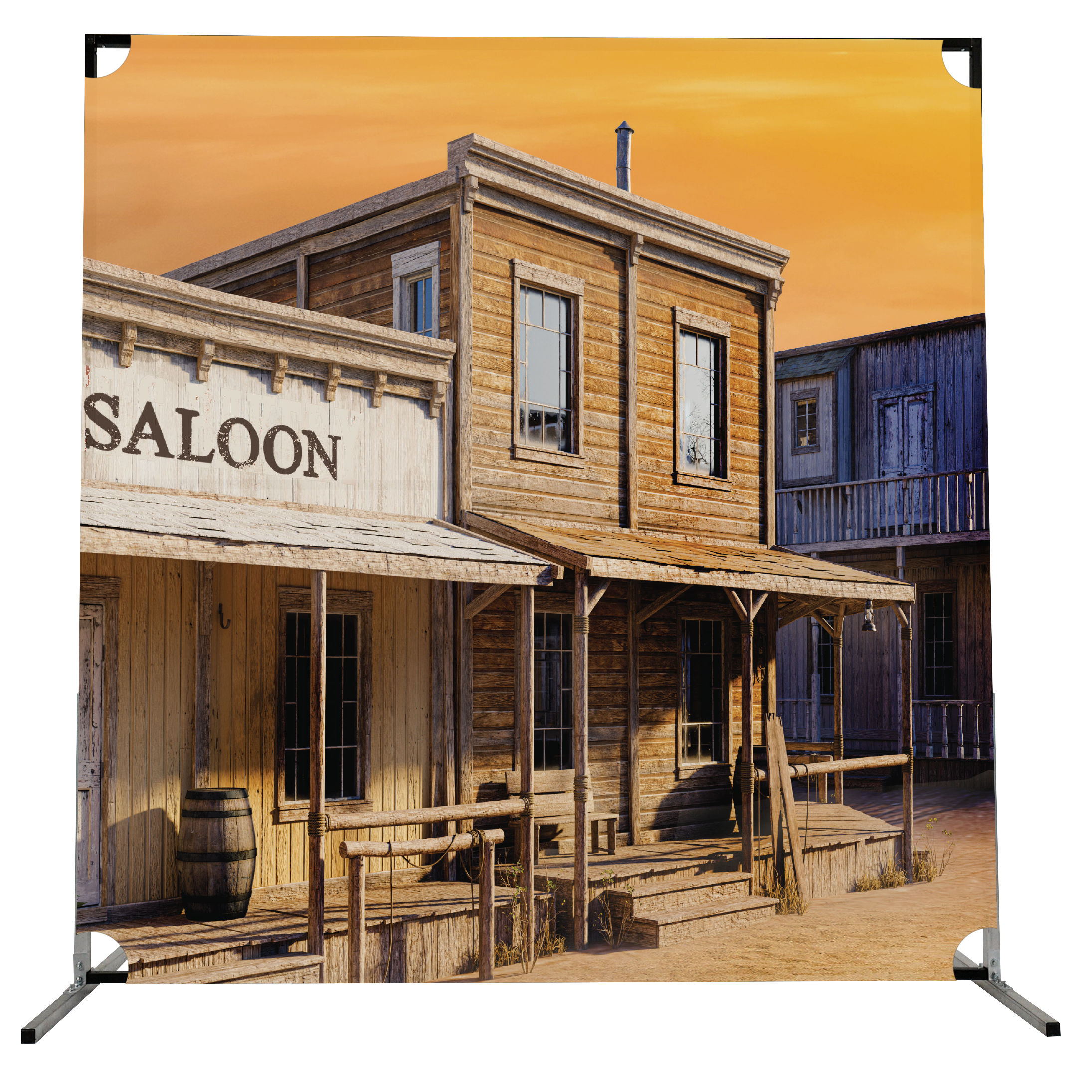Wild West Mural - Backdrop Prop Graphic – Synced Up Designs