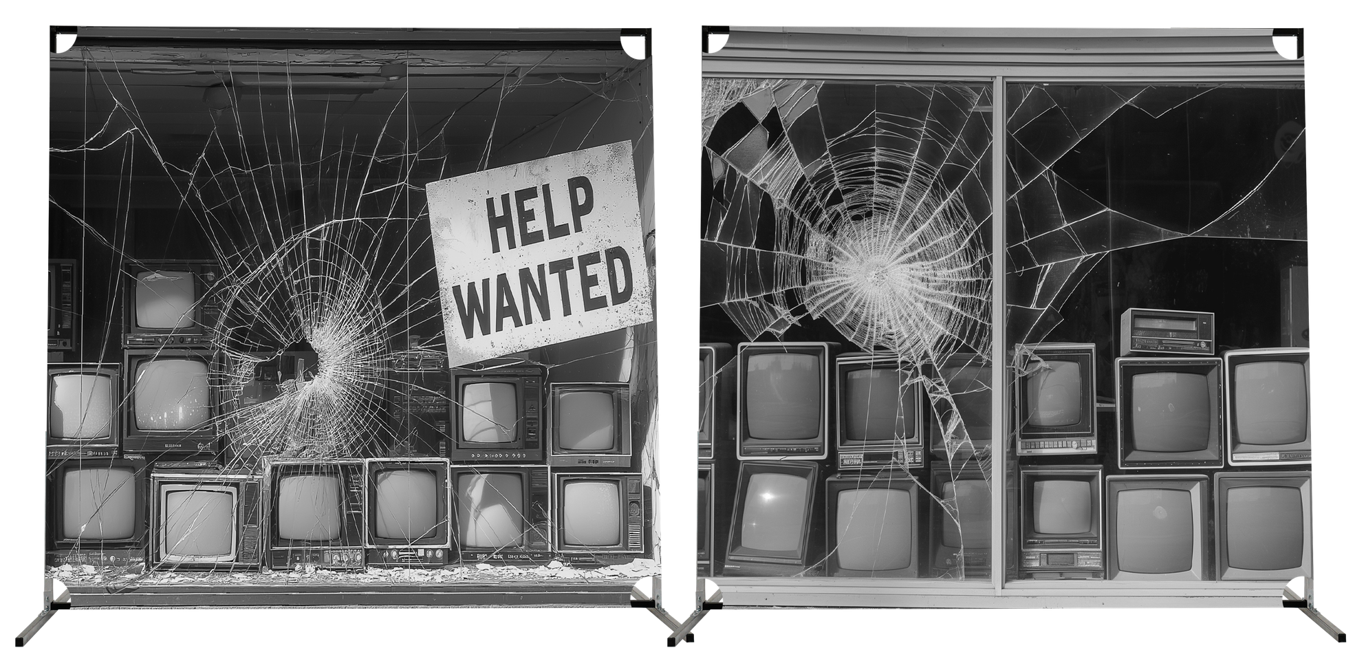 BACKDROP PROP GRAPHICS - THE REVOLUTION WILL NOT BE TELEVISED