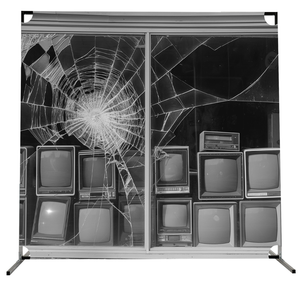 BACKDROP PROP GRAPHICS - THE REVOLUTION WILL NOT BE TELEVISED