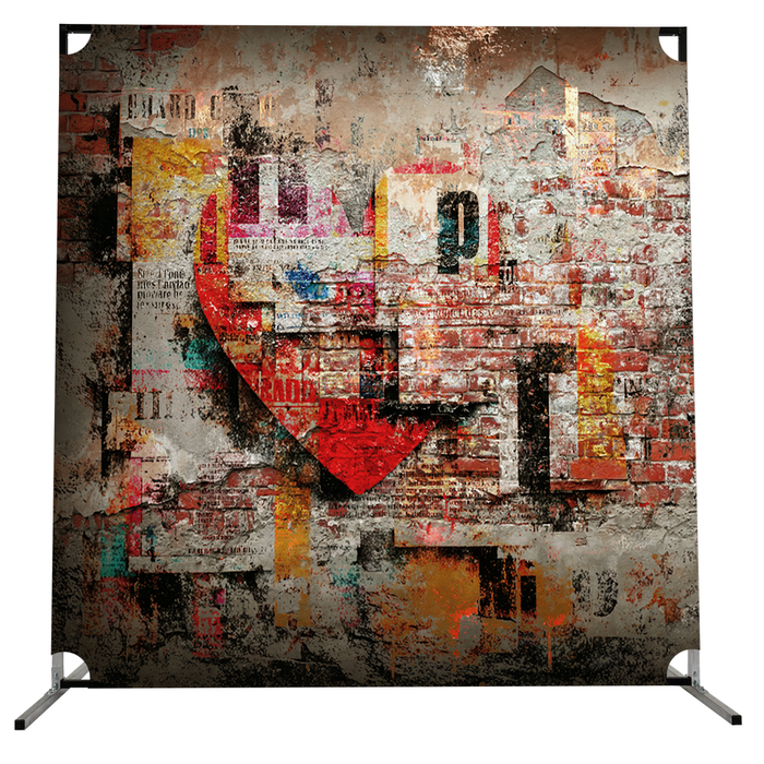 BACKDROP PROP GRAPHICS - HEART SHAPED BOX
