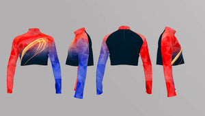 Synced Up Designs Red Orange Blue Premium Uniform Tops (Set of 67 + 2DM)