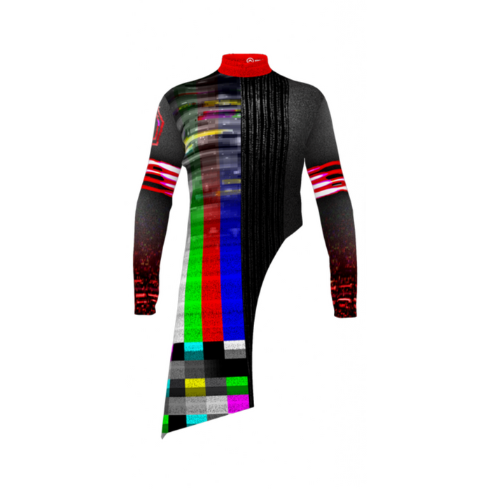 DIGITAL PRINT UNIFORM - THE REVOLUTION WILL NOT BE TELEVISED CLASSIC CURVED TOP w/ PRINTED PANTS