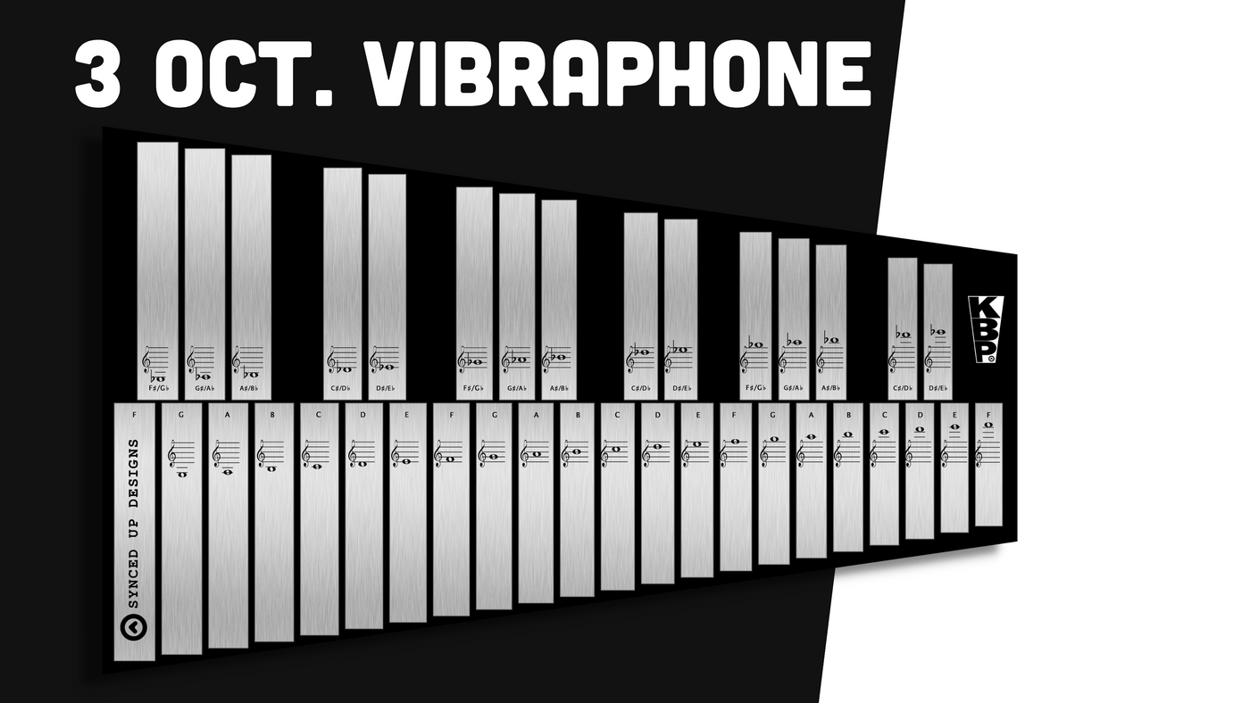 Vibraphone Practice Pad KBP - Keyboard Practice Pads – Practice Pad for Marching Band, Color ...