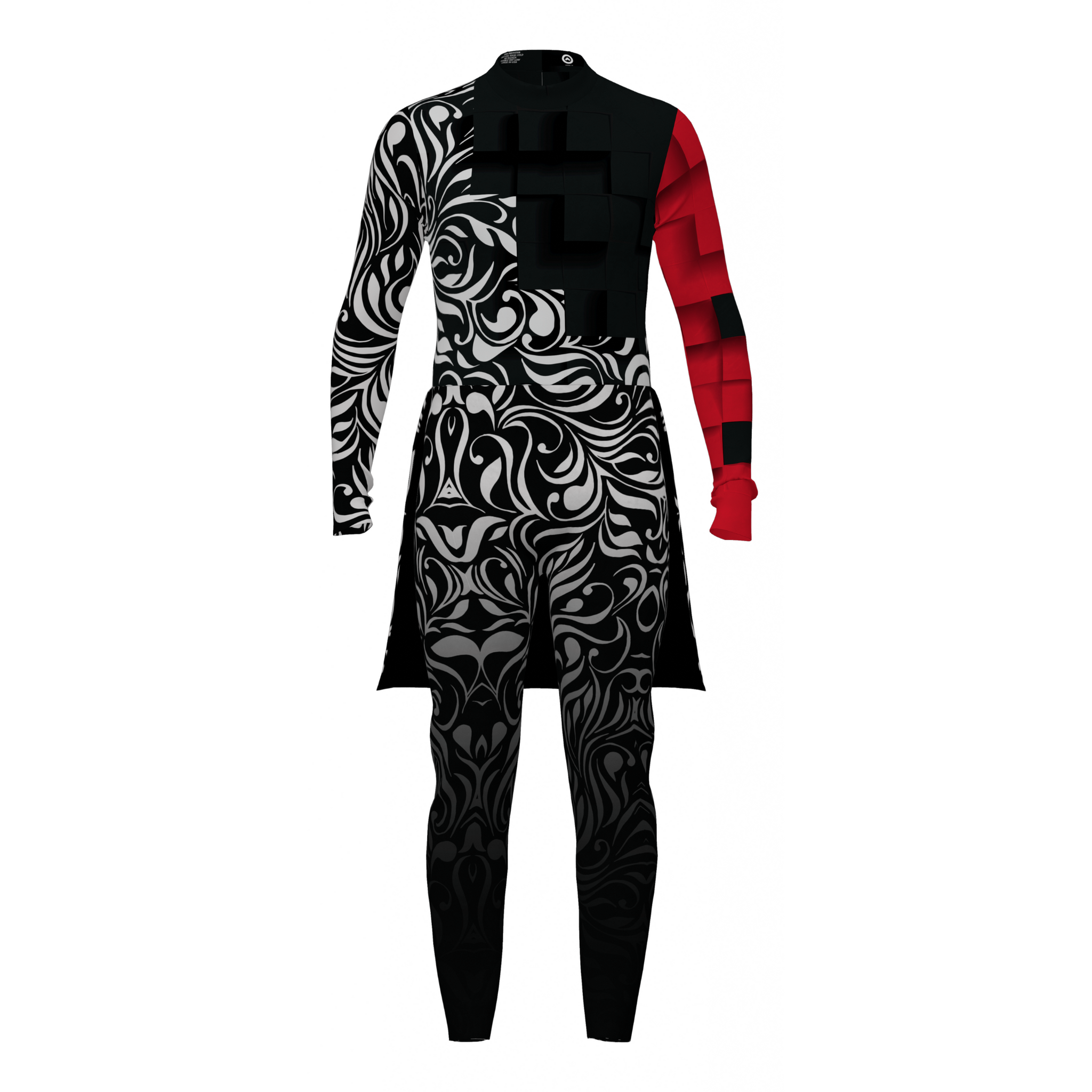 DIGITAL PRINT UNIFORM - Checkmate Black Unitard