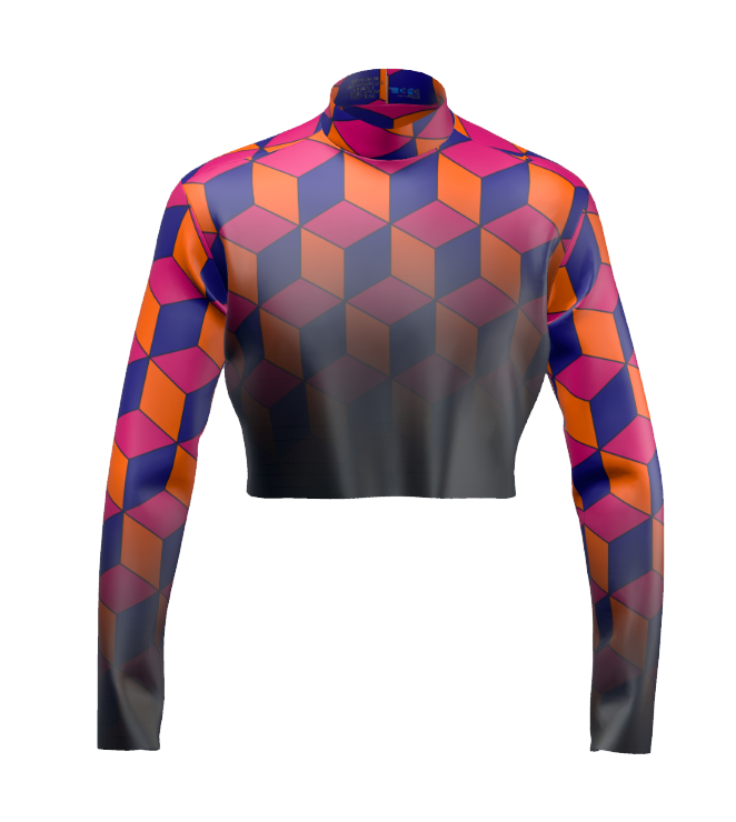 Uniform Cubes DIGITAL PRINTED UNIFORM - Cubes Uniform Top – Synced Up Designs