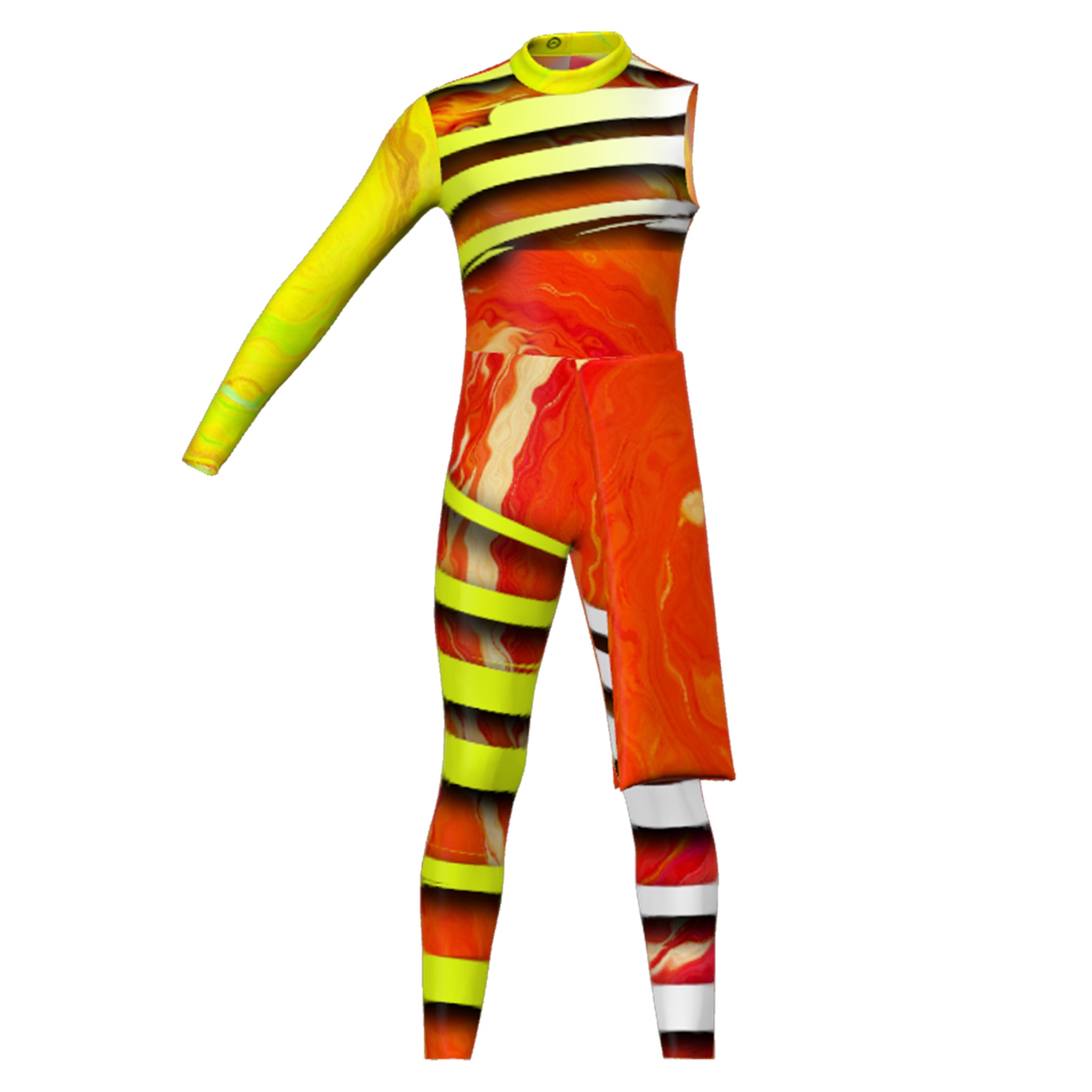 DIGITAL PRINT UNIFORM - Tick Tock Hypnotic Unitard