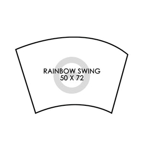 Rainbow Swing Flag - DIGITAL PRINT