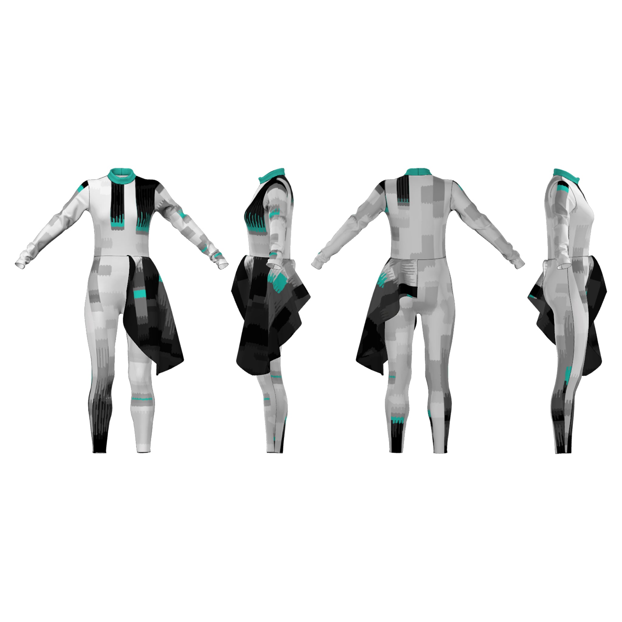DIGITAL PRINT UNIFORM - Silence Unitard